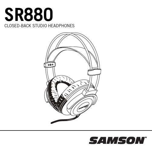 Samson SR880 闭环工作室头戴耳机说明书