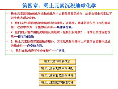 第四章稀土元素地球化学