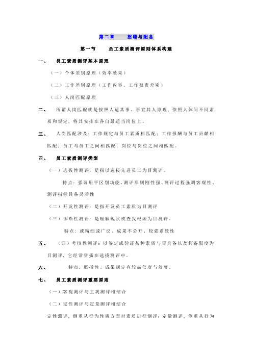 2021年人力资源管理师课件招聘与配置