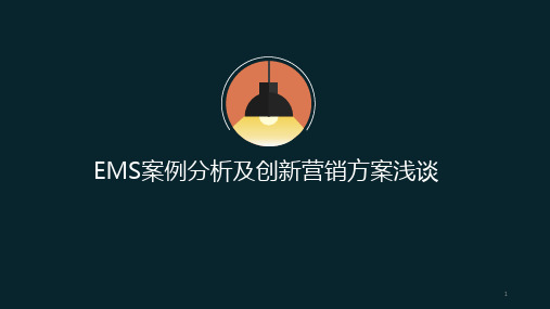 案例一EMS案例分析及创新营销方案浅谈ppt课件