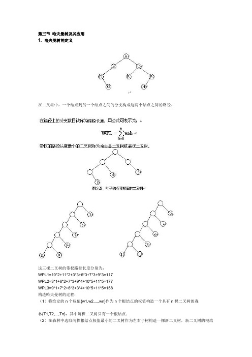 哈夫曼树及其应用