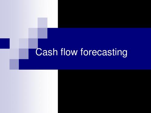 Cash flow forecasting：现金流预测 14页PPT文档