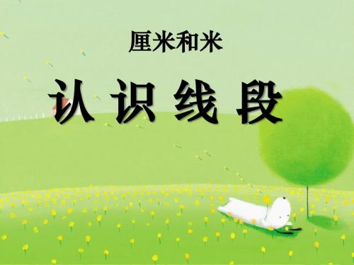 苏教版二年级数学上册第33课时  认识线段课件