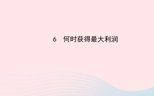 九年级数学下册第二章二次函数6何时获得最大利润习题课件北师大版