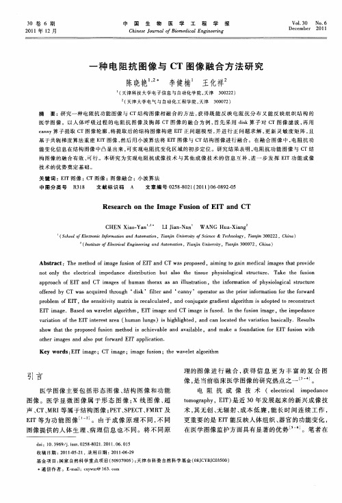 一种电阻抗图像与CT图像融合方法研究