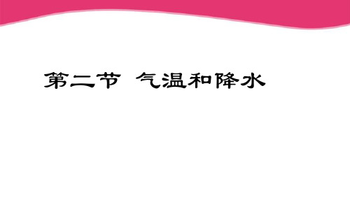 湘教版七上4.2世界的气温和降水课件