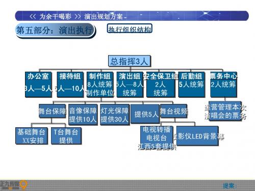 分宜县演唱会演出规划活动策划方案-正九公关传媒