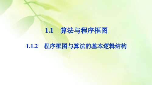 【精品推荐】2019-2020学年高中数学人教A版必修3 第一章1.1.2 程序框图与算法的基本逻辑结构 课件(57张)