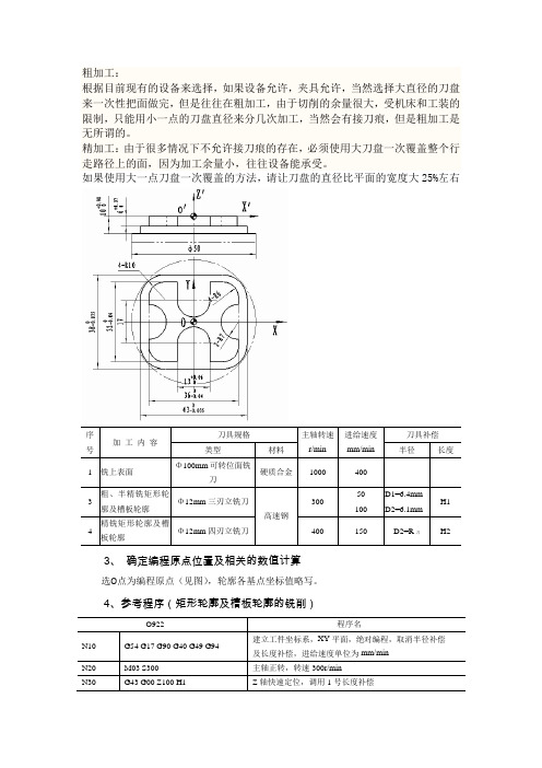 外轮廓精铣实例