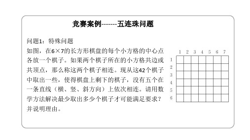 数学建模_ 竞赛案例讲解_112 竞赛案例(二)五连珠问题_