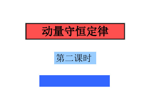 动量守恒定律习题及详细解答过程