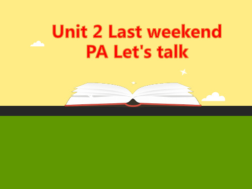 新人教PEP小学六年级英语下册Unit2 PartA Let's talk课件
