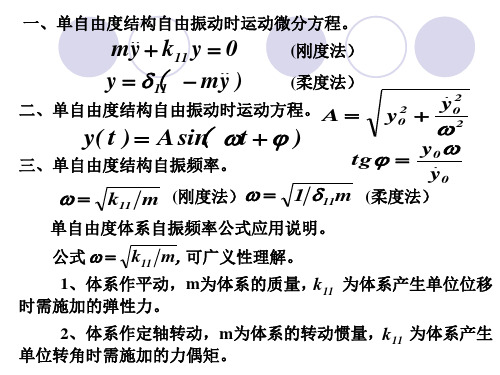 《结构力学》结构动力学(2)