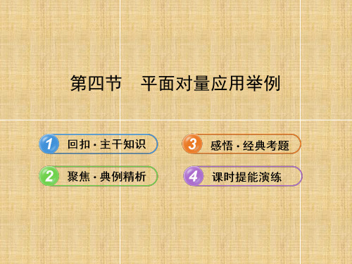 高考数学一轮复习平面向量应用举例公开课一等奖课件省赛课获奖课件