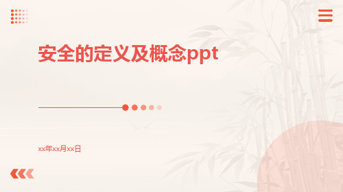 安全的定义及概念ppt