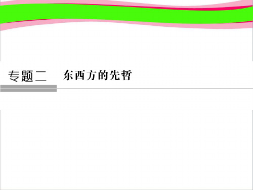 高中历史人民选修4课件：专题2 东西方的先哲2 