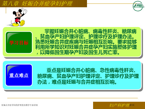 妊娠合并症孕妇的护理查房教学专家讲座