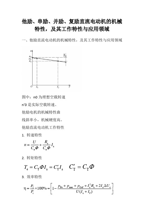 他励、串励、并励、复励直流电动机的机械特性_及其工作特性与应用领域1