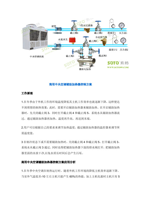 商用中央空调辅助加热器控制方案