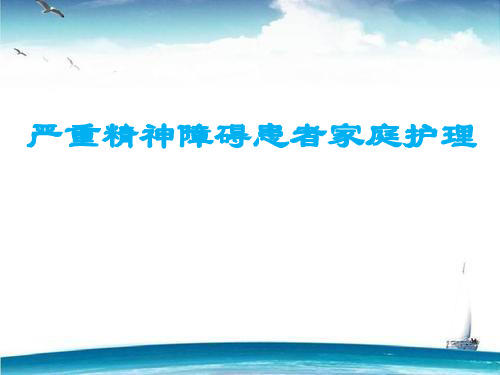 严重精神障碍患者家庭护理