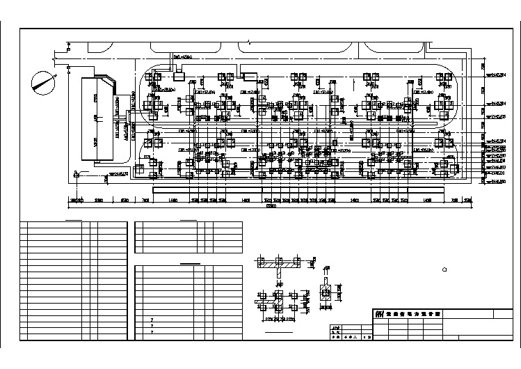 T106-01 220kV屋外配电装置场地基础平面布置图