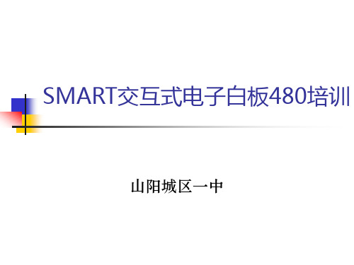 SMART交互式电子白板480培训