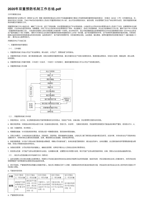 2020年双重预防机制工作总结.pdf