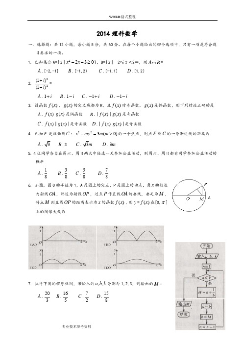 2015高考全国卷1理科数学试题及答案解析_[版]