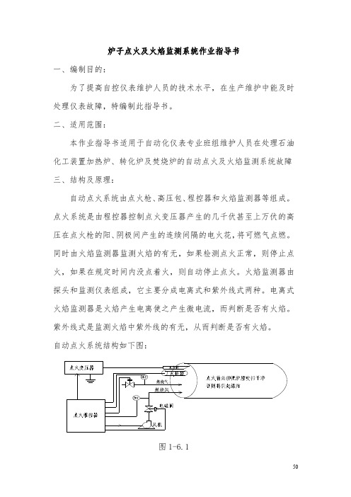 炉子点火及火焰监测系统作业指导书