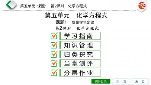 新人教化学九上课件: 化学方程式