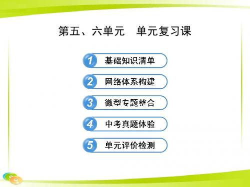 12-13版初中历史金榜学案配套课件：第五、六单元单元复习课岳麓版九年级下共40张