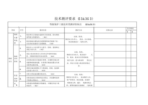 等保三级技术要求