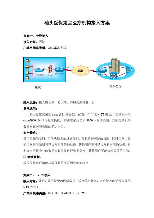 汕头医保定点医疗机构接入方案