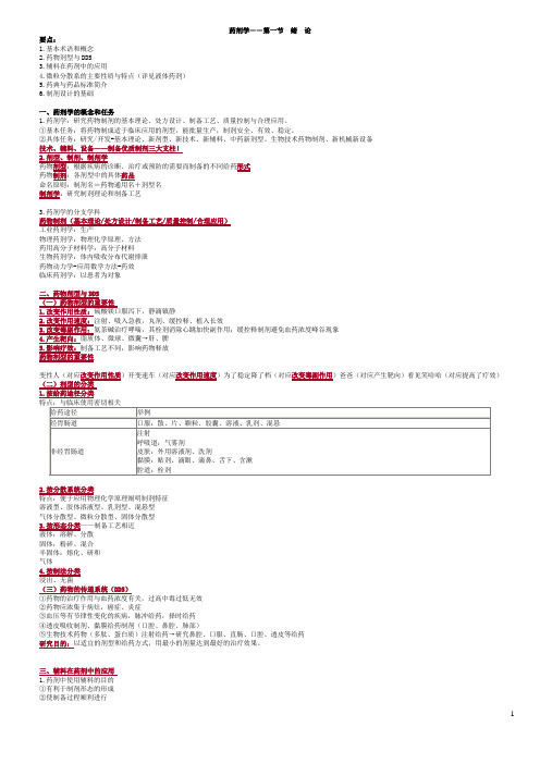 最新主管药师相关专业知识复习资料