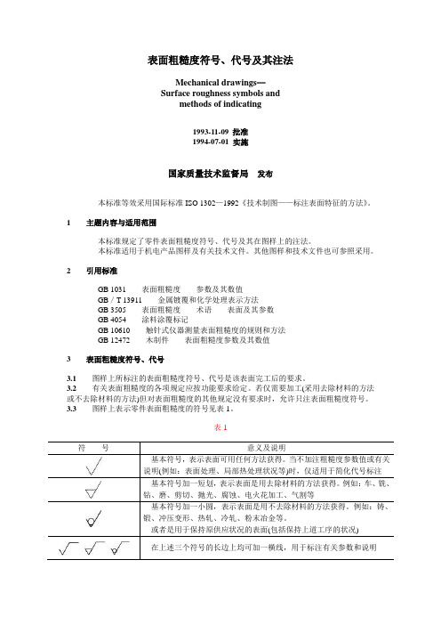 【2017年整理】机械制图_表面粗糙度符号