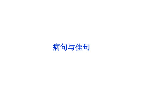 专题五病句与佳句