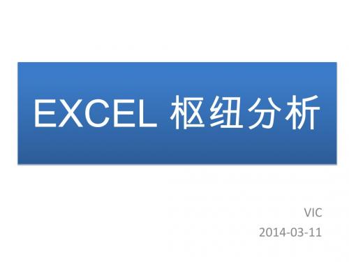 2014-03-11 EXCEL 枢纽分析