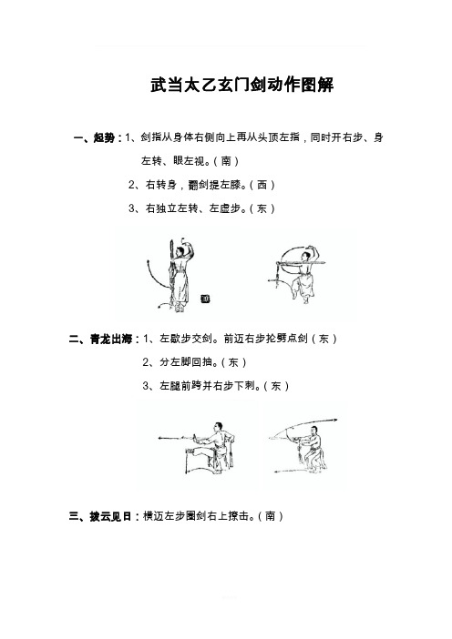 武当太乙玄门剑动作图解