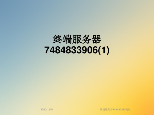 终端服务器7484833906(1)