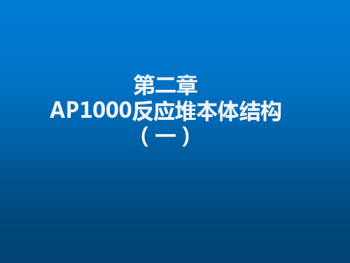 《核电厂蒸汽供应系统》第2章 AP1000反应堆本体结构(1)