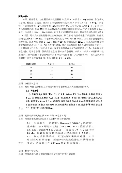 121013-紫杉醇的检测方法