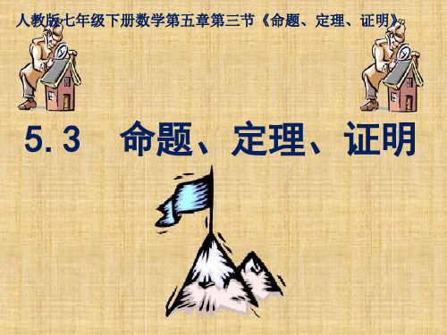 人教版七年级下册数学：5. 3. 2 命题、定理、证明1 (共24张PPT)