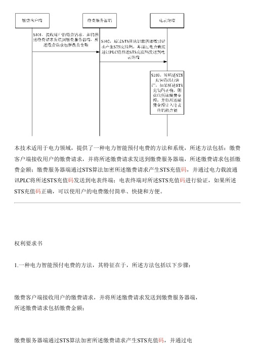 电力智能预付电费的方法和系统与设计方案