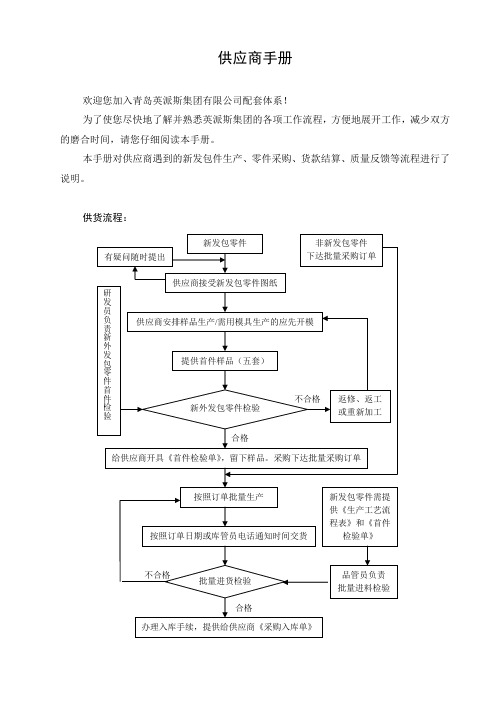 供应商手册