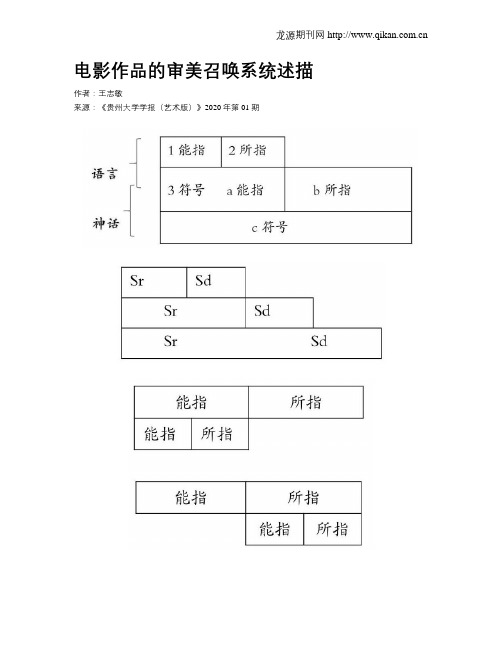 电影作品的审美召唤系统述描