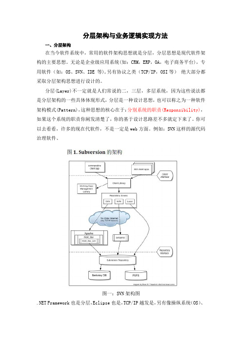 分层架构与业务逻辑实现方式