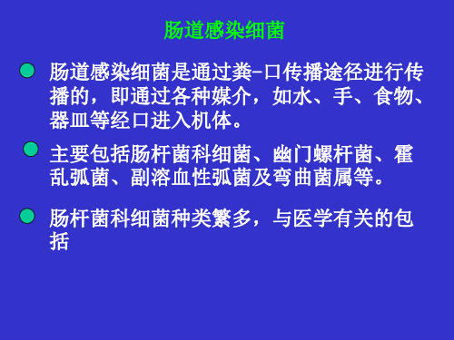 消化道传播的病原微生物