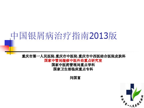 银屑病诊疗指南(阎国富)
