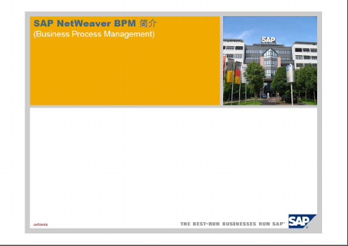 SAP BPM 流程建模