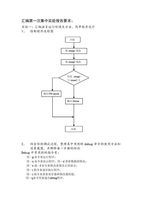 汇编实验报告_wwb